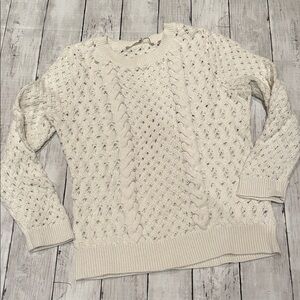 Anthropologie cable knit sweater